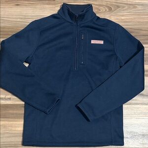Vineyard Vines 1/2 Zip Performance Pullover Fleece Lined Navy Women's XS